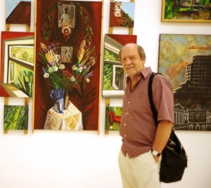 У картины М.В. Красильниковой в Манеже на юбилейной выставке МОСХ
